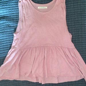 Free people pink tank top